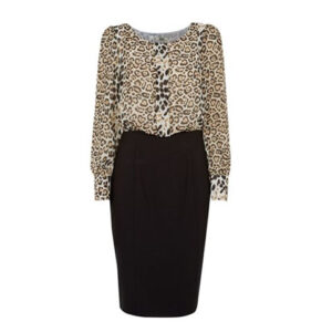 leopard skin dress