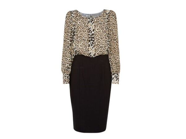 leopard skin dress