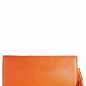 orange clutch bag